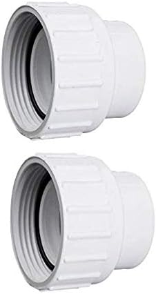 Waterway 400-4060 1.5" Pump Union Assembly – Pool Pump Union with Tailpiece & O-Ring (Pack of 2)
