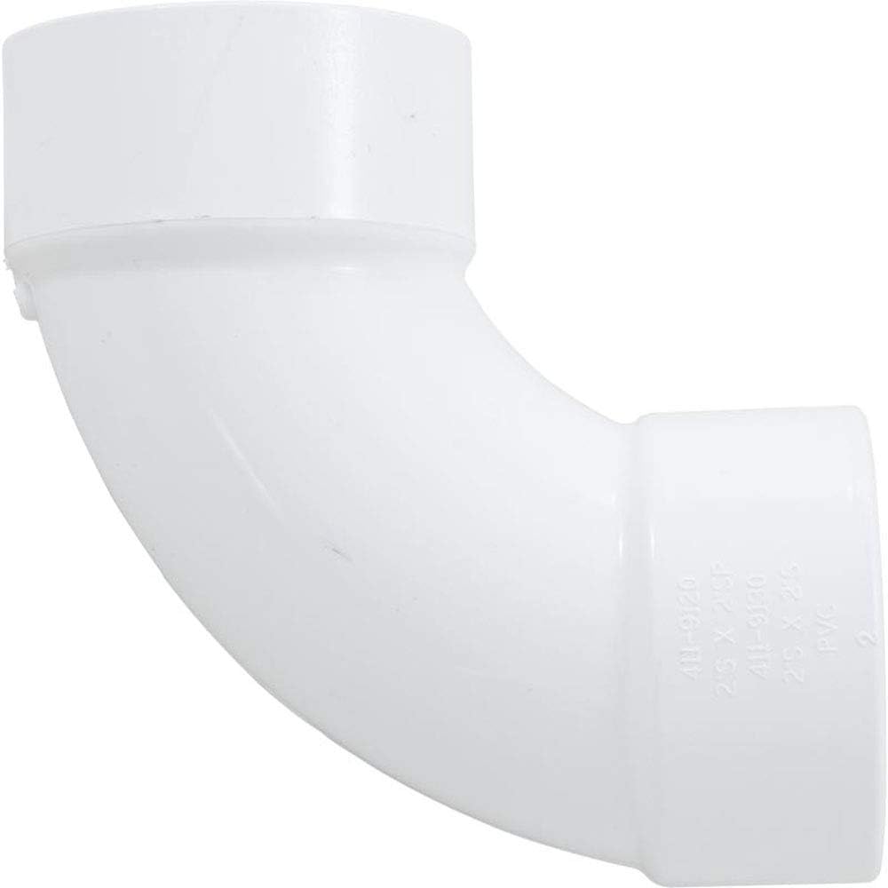 Waterway Plastics Socket Sweep 90 degree  2" Socket x 2" Socket 411-9130