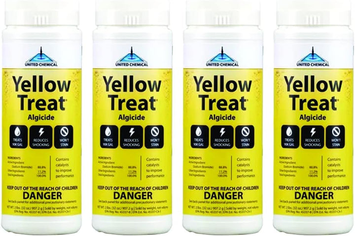 United Chemical Yellow Treat Mustard & Yellow Pool Algaecide 2 lb (Pack of 4)