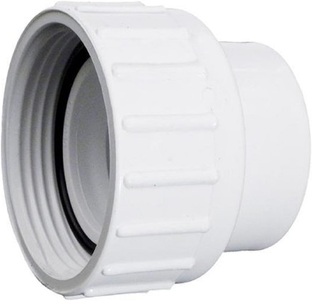 Waterway 400-4060 1.5" Pump Union Assembly – Pool Pump Union with Tailpiece & O-Ring (Pack of 2)