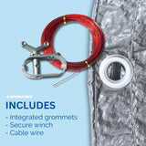 Swimline Silver King 24' Round Heavy Duty Above Ground Winter Pool Cover – Silver/Black PCO1428