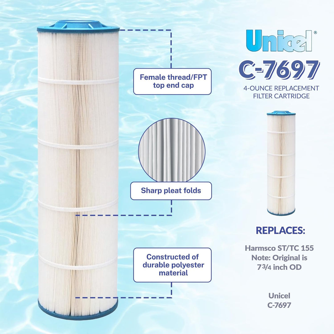 Unicel C-7697 4 Oz Media Replacement Swimming Pool Filter Cartridges