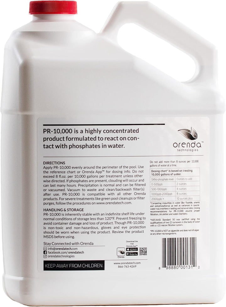 Orenda PR-10000 Phosphate Remover Concentrate 1 Gallon (Pack of 2)