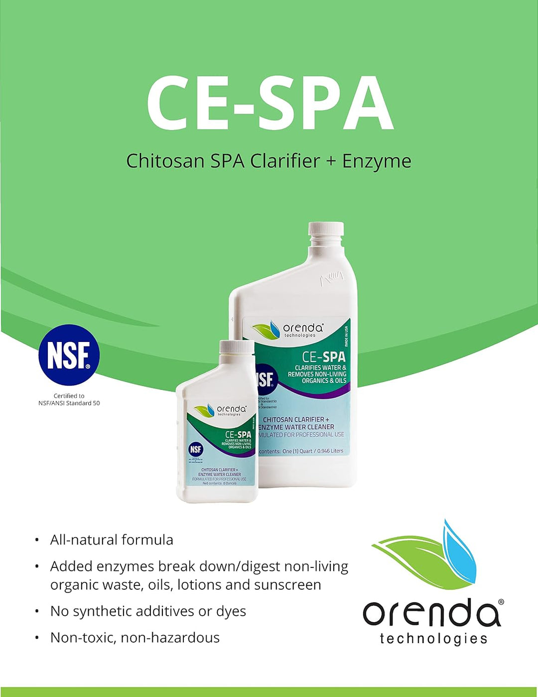 Orenda CE-SPA Chitosan Clarifier & Enzyme 32 oz
