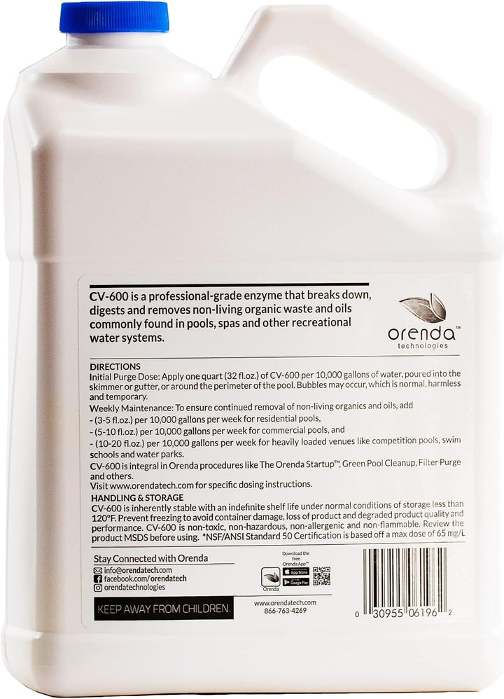 Orenda CV-600 Enzyme Water Cleaner 1 Gallon