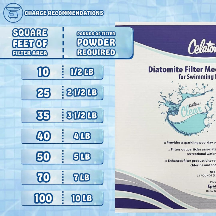 Celatom Diatomite Filter Media Diatomaceous Earth 25lb