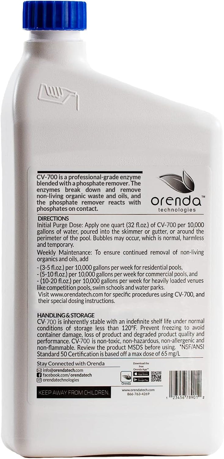 Orenda CV-700 Catalytic Enzyme & Phosphate Remover 32oz (Pack of 6)