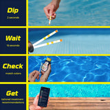 AquaChek Yellow 4-in-1 Chlorine Pool & Spa Test Strips - 50 Strips (511244)