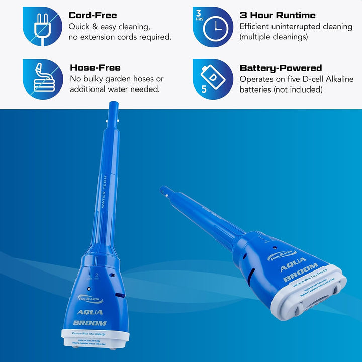 Water Tech Pool Blaster Aqua Broom Cordless Pool & Spa Vacuum