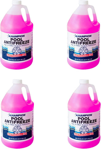 Champion Pool Antifreeze -50°F Pink 1 Gallon (Pack of 4)