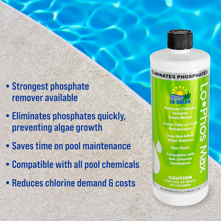Lo-Chlor Lo-Phos Max Phosphate Remover 32 oz