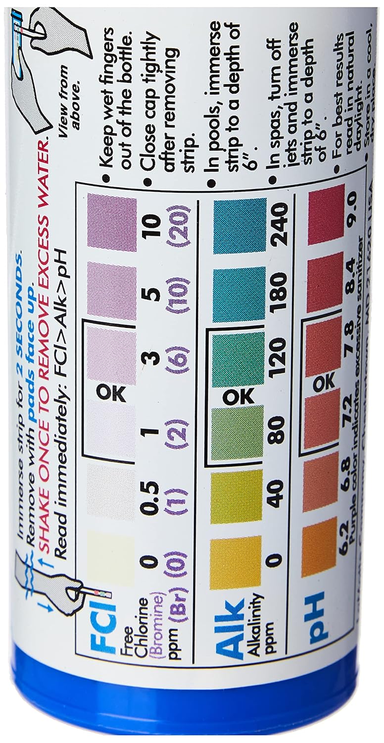 LaMotte Insta Test 3 Swimming pool Test Strips, 50 Strips