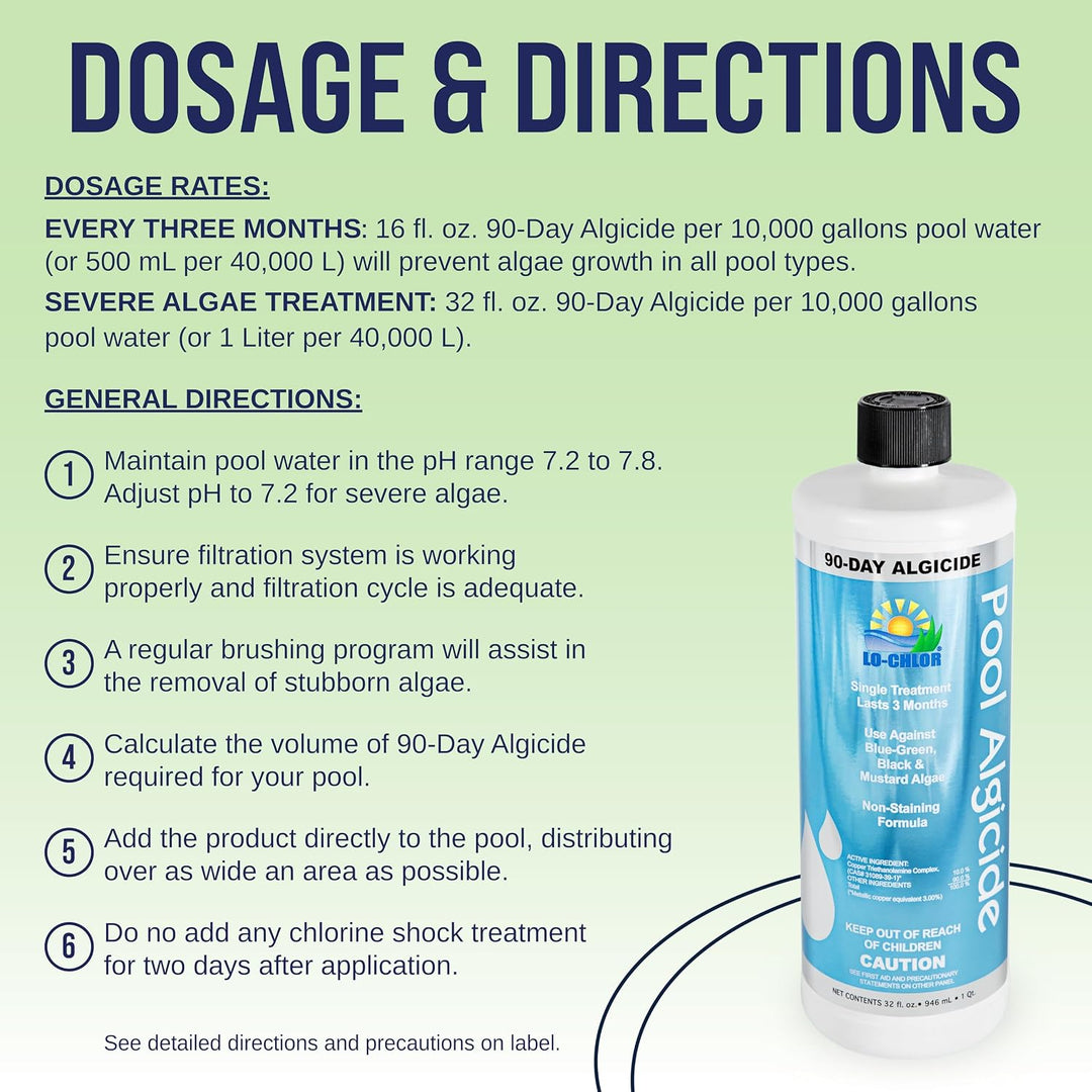 Lo-Chlor 90-Day Pool Algaecide 32 oz