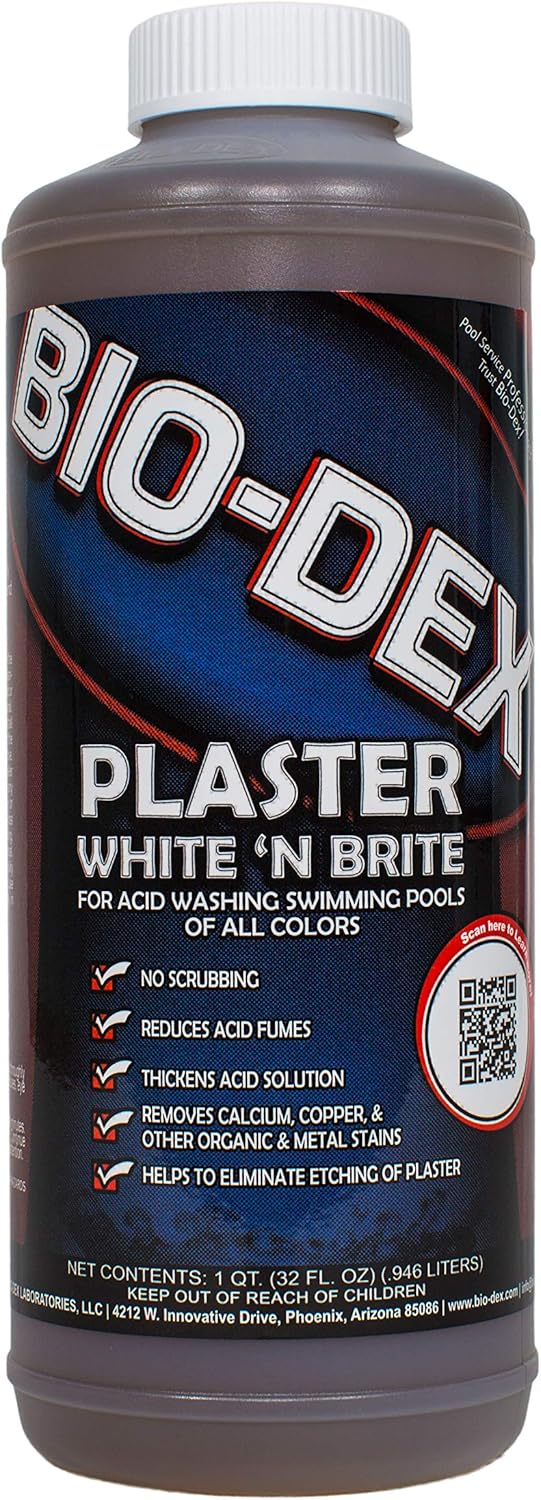Bio-Dex Plaster White 'N Brite for Acid Wash 32 oz Bottle – PoolAndSpaFlow