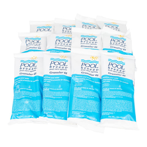 Pool Breeze 68 Cal Hypo Granular Chlorine Shock 1lb. (Pack of 12)