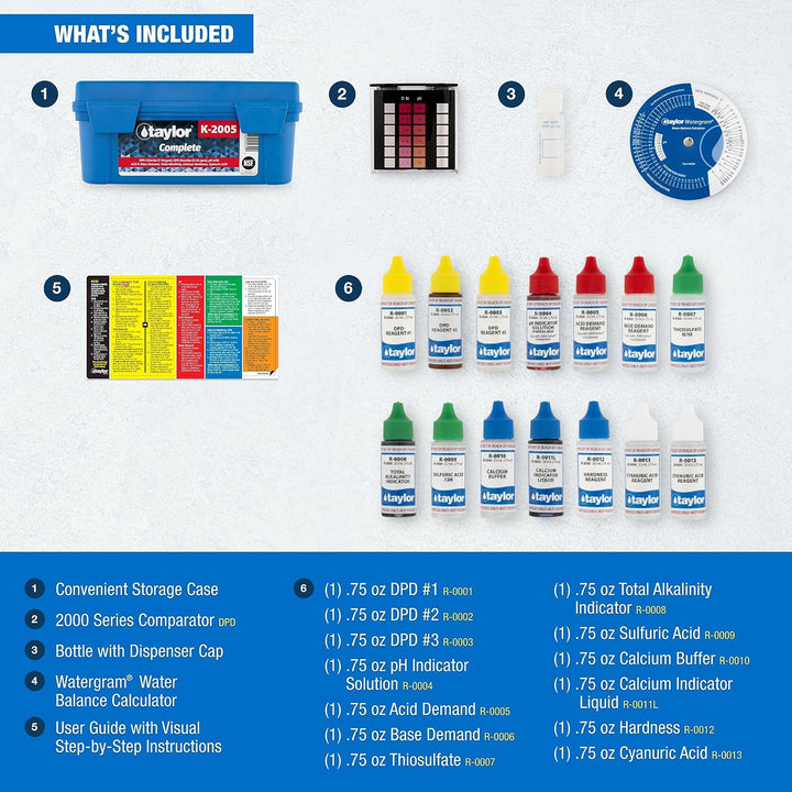 Taylor Complete High-DPD Professional Pool & Spa Test Kit – K-2005