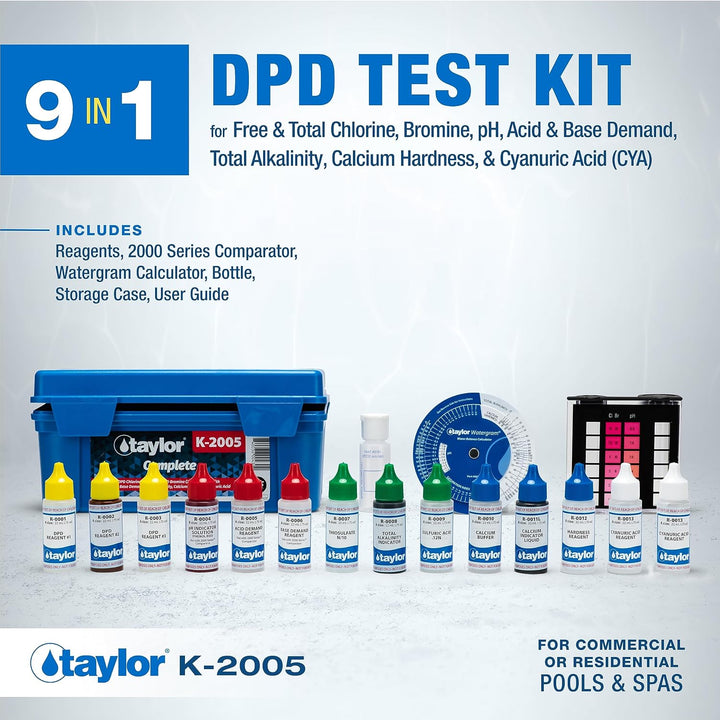 Taylor Complete High-DPD Professional Pool & Spa Test Kit – K-2005