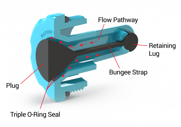 Bungee Blowout Winter Plug