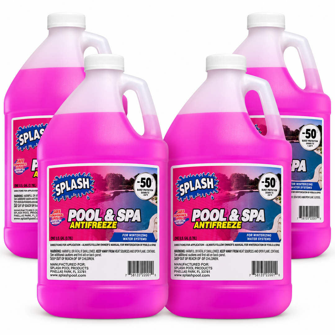 Splash Pink Pool & Spa Antifreeze 1 Gallon (Pack of 4)