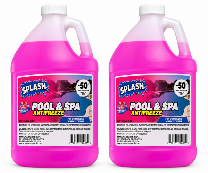 Splash Pink Pool & Spa Antifreeze 1 Gallon (Pack of 2)