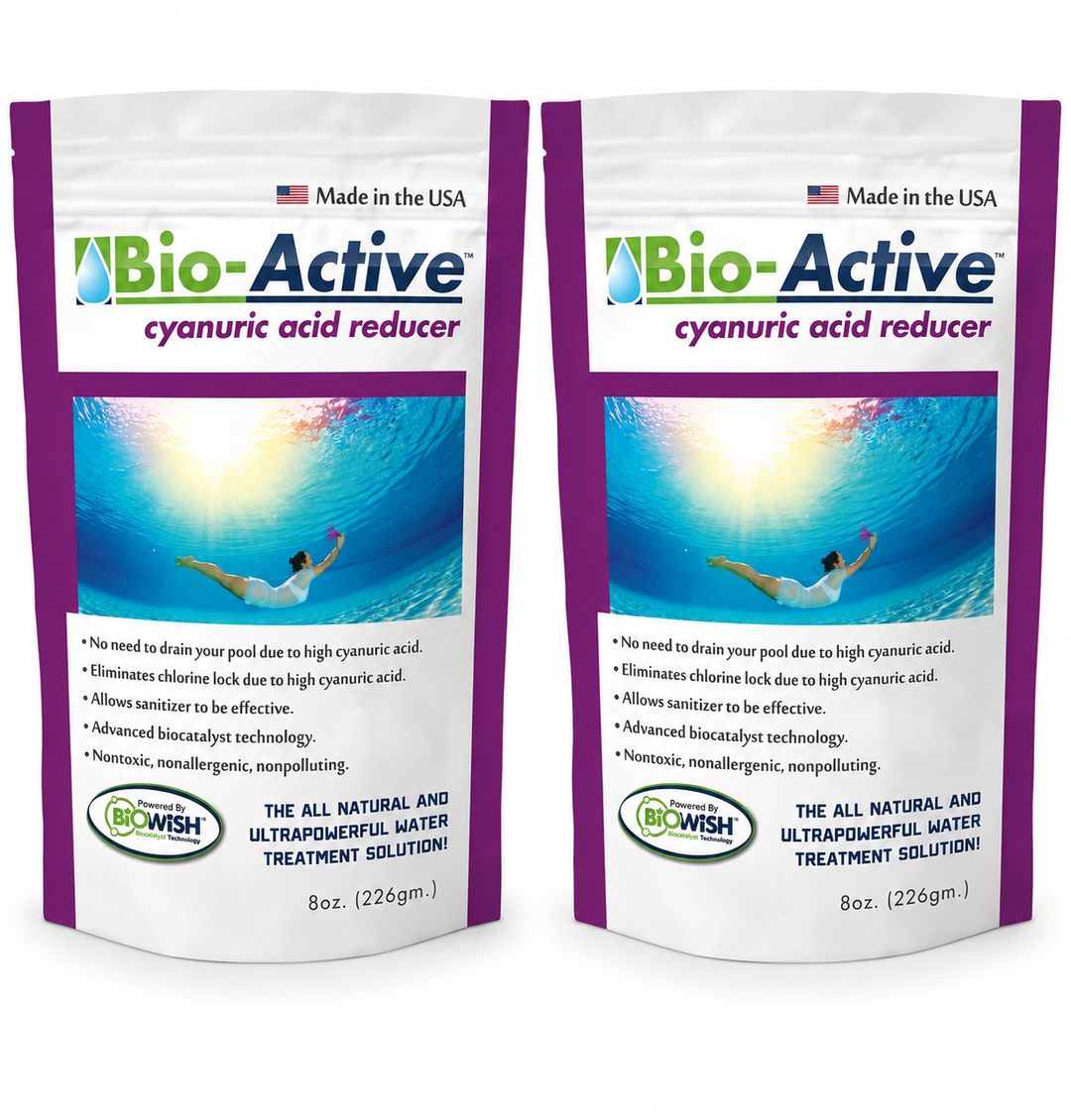 Bio-Active Cyanuric Acid Reducer 8 oz. (Pack of 2)