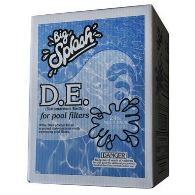 Splash D.E. Filter Powder 24 lb Box – 4 x 6 lb Bags for Swimming Pool Filters
