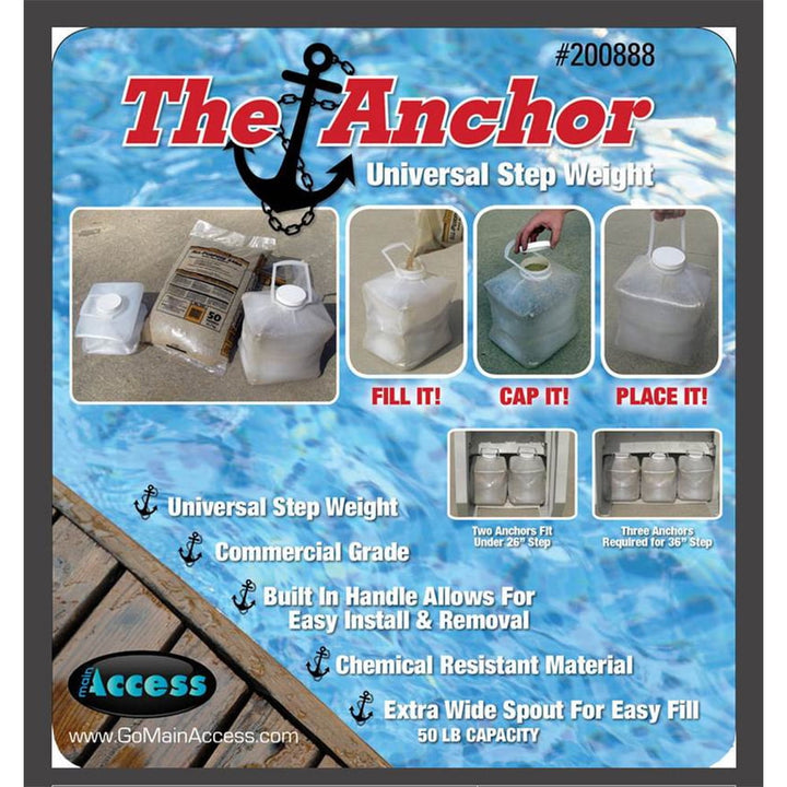 Main Access Universal Anchor Swimming Pool Ladder Step Sand Weight