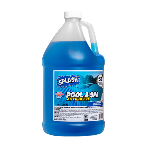 Splash Blue Pool and Spa Antifreeze – 1 Gallon Winterizing Solution
