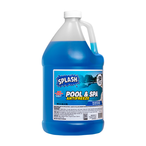 Splash Blue Pool and Spa Antifreeze – 1 Gallon Winterizing Solution