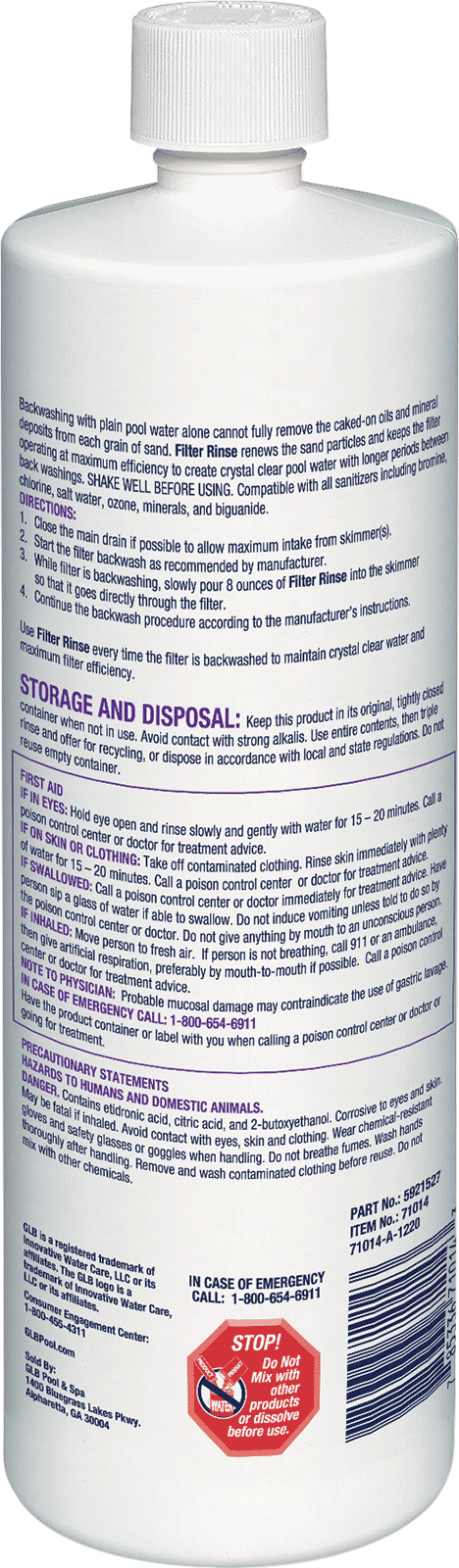 GLB Strike Out Algaecide 32oz.