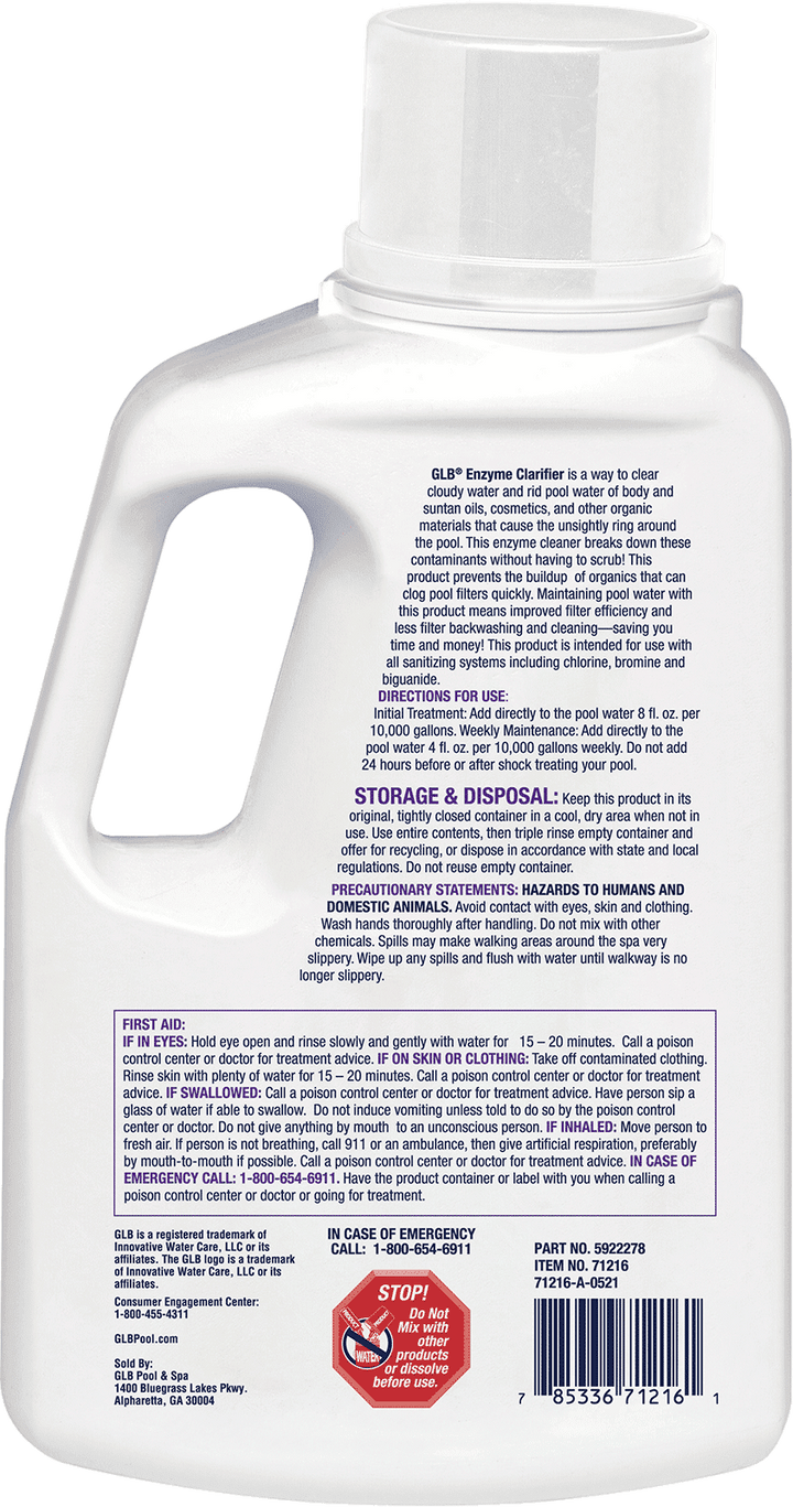 GLB Enzyme Clarifier 64oz.