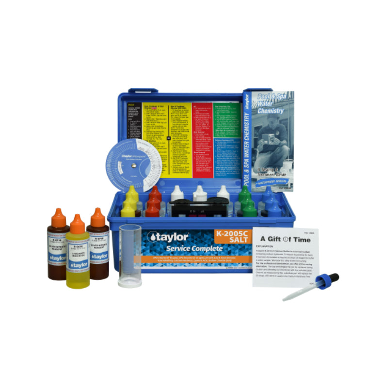 Taylor Service Complete Kit F/Chlorine/Bromine pH Alkalinity Hardness CYA Salt
