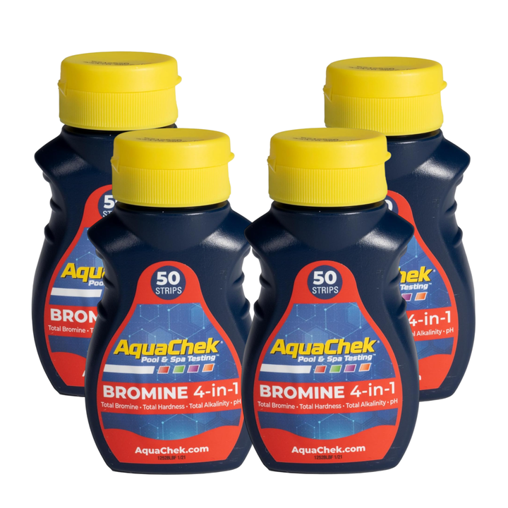 AquaChek Total Bromine Red Test Strips 50 Strips (Pack of 4)