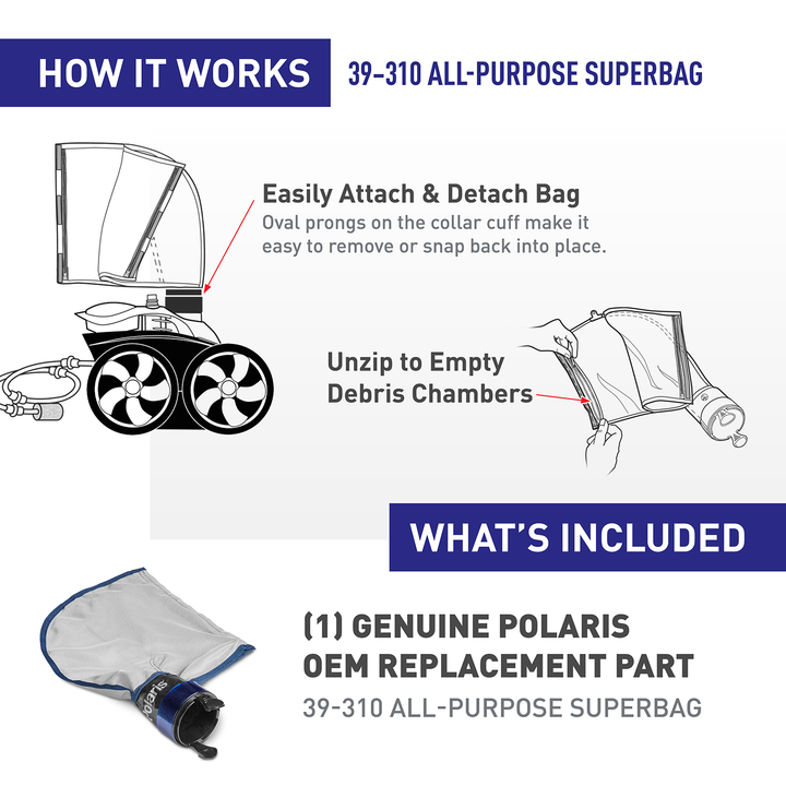 Polaris 3900 Sport Zipper Super Bag 39-310