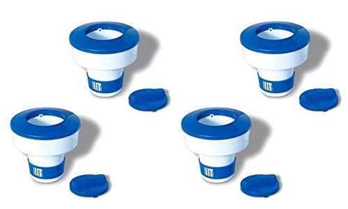 4 Swimline Hydrotools 8725 Swimming Pool Adjustable Floating Chlorine Dispensers
