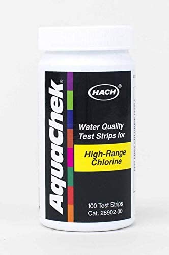 AquaChek High Range Chlorine Test Strips (100 test strips) Pack of 2