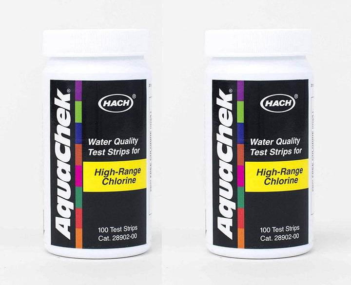 AquaChek High Range Chlorine Test Strips (100 test strips) Pack of 2