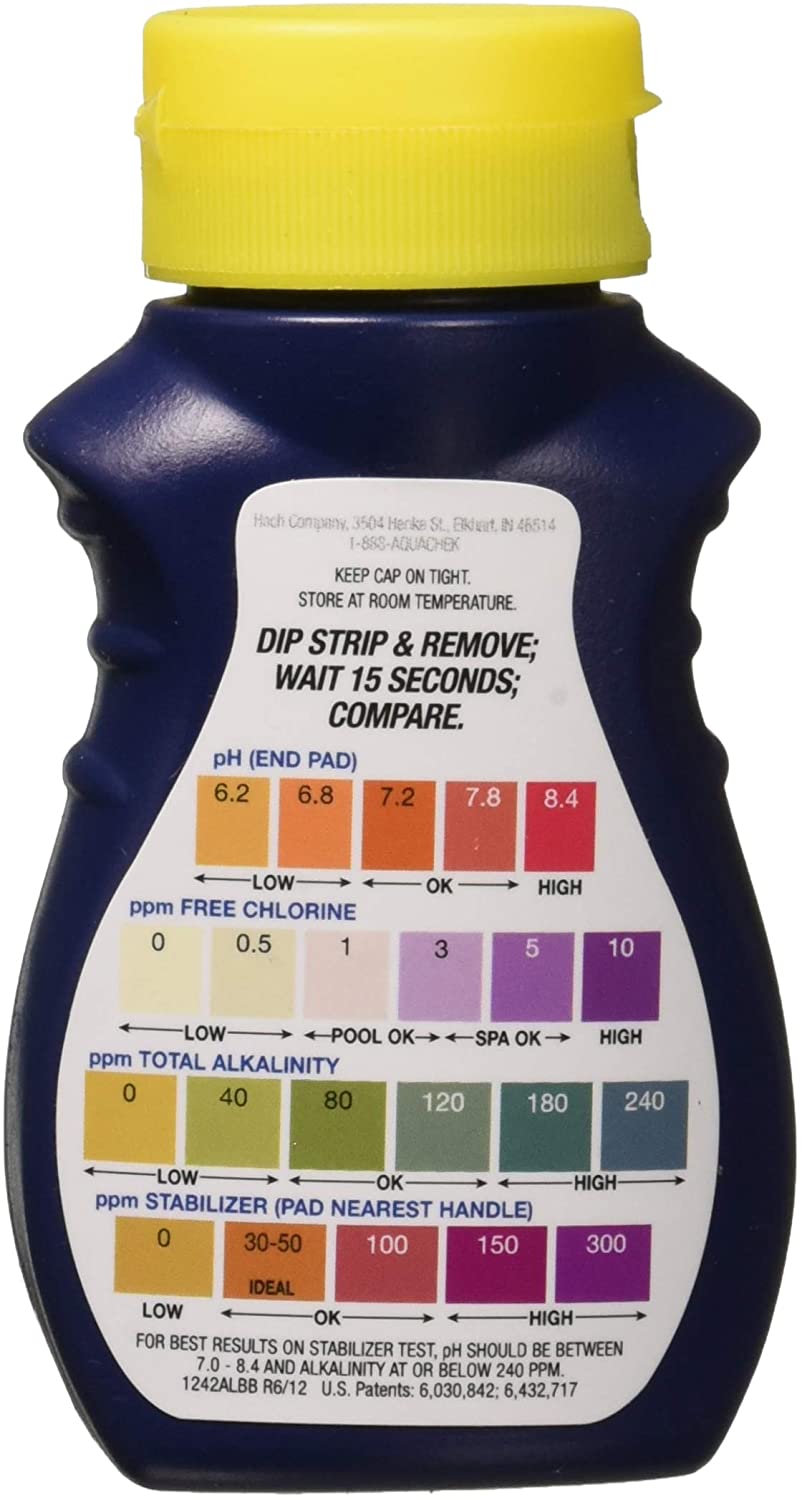 AquaChek Total Bromine Red Test Strips 50 Strips (Pack of 2)