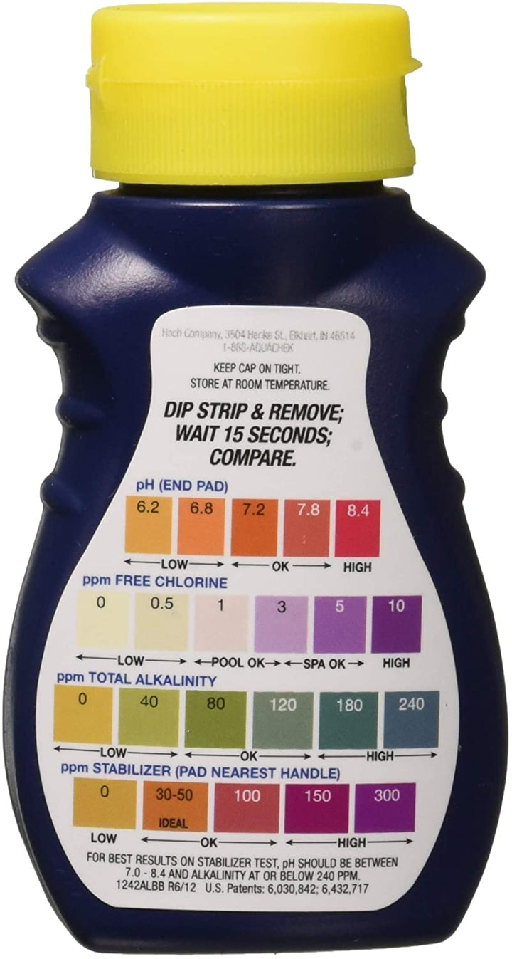 AquaChek Total Bromine Red Test Strips 50 Strips (Pack of 2)