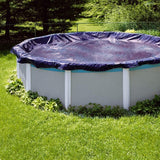 Swimline 28' Round Above Ground Winter Pool Cover Blue/Black - PCO832
