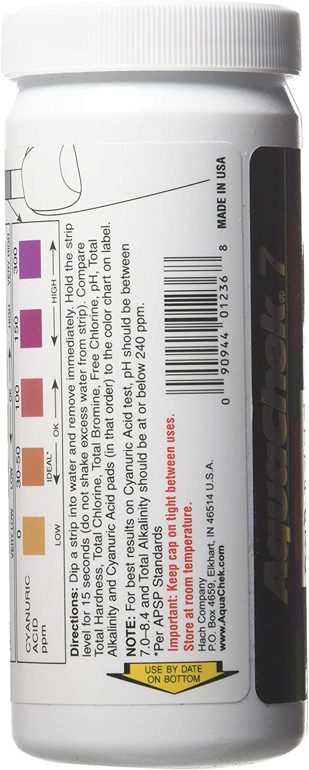 Aquachek Silver 7 in 1 Test Strips 551236