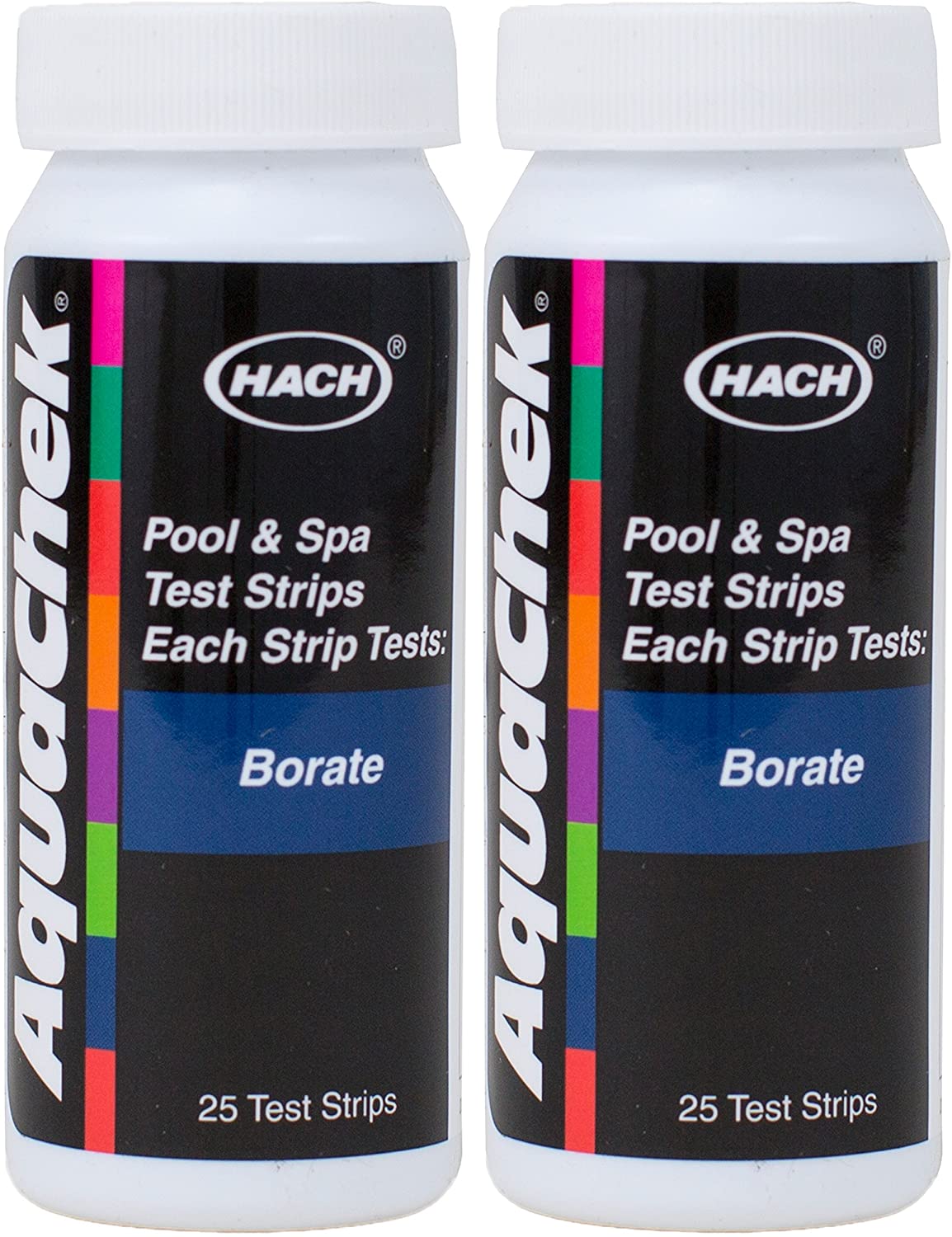 AquaChek Borate Test Strips 25 Count 2 Pack Pool Water Testing ...