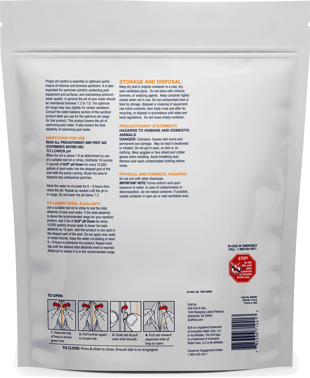 GLB pH Down 6 lb.