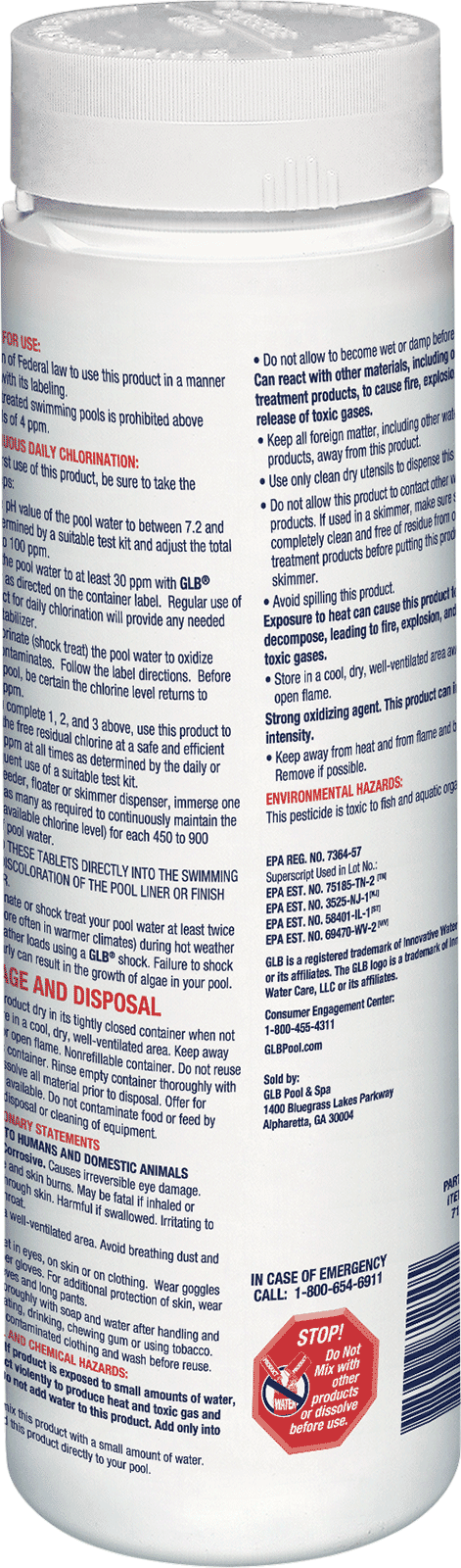 GLB Small 1" Tablets 2lbs.