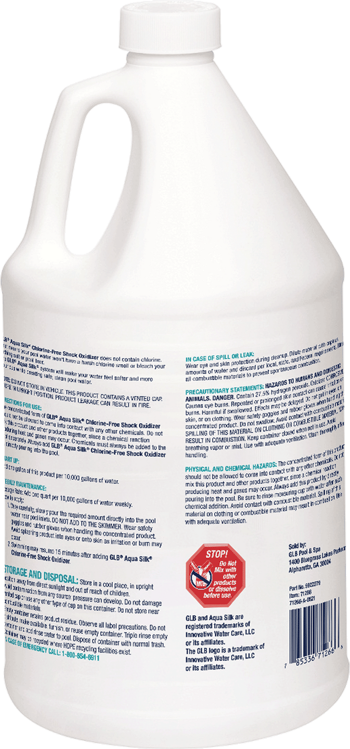 GLB Aqua Silk Chlorine-Free Shock Oxidizer 1 Gallon